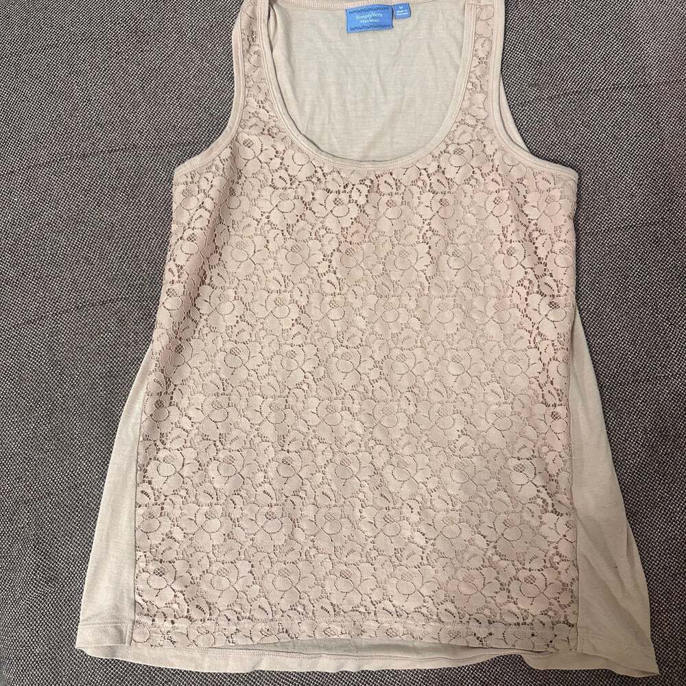 Simply Vera Vera Wang Lace Front Tunic/ Top Medium